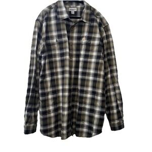 CARHARTT ORIGINAL FIT HEAVY WEIGHT LONG SLEEVE BUTTON DOWN SHIRT SIZE‎ 2XLT